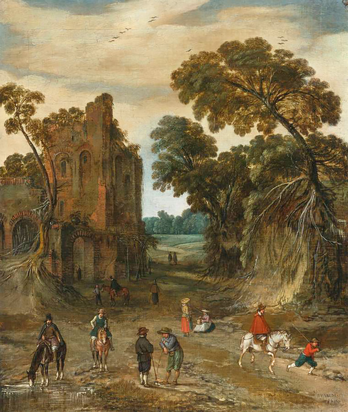 riders on a path 